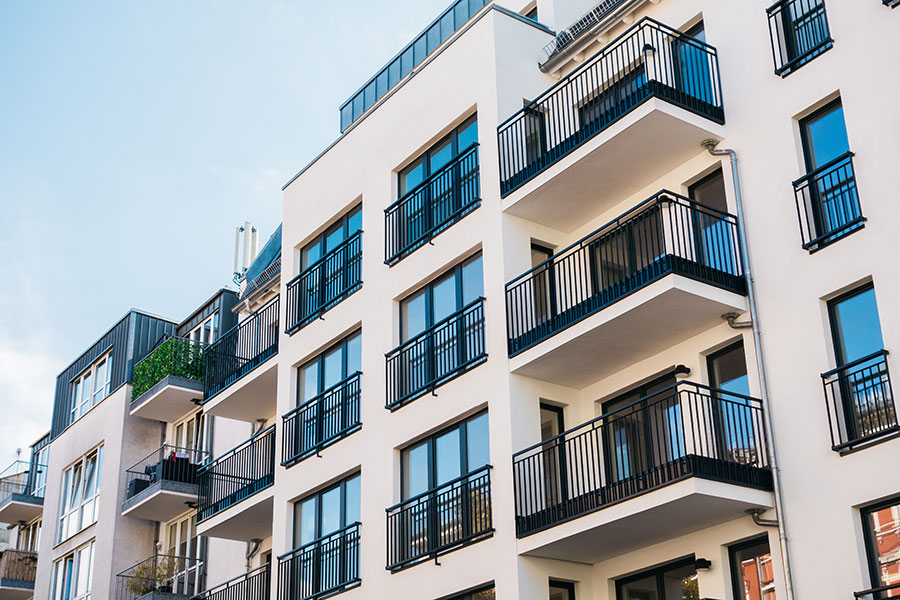 photo d'un immeuble après un ravalement de façade