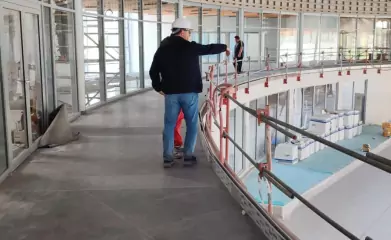 Peinture du Centre Aquatique Alice Milliat – Saint-Leu-la-Forêt / Taverny image 3